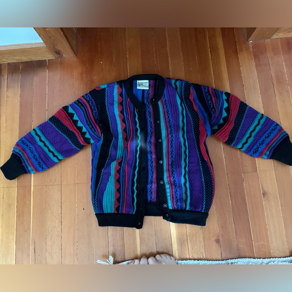 100% wool retro 80s sweater